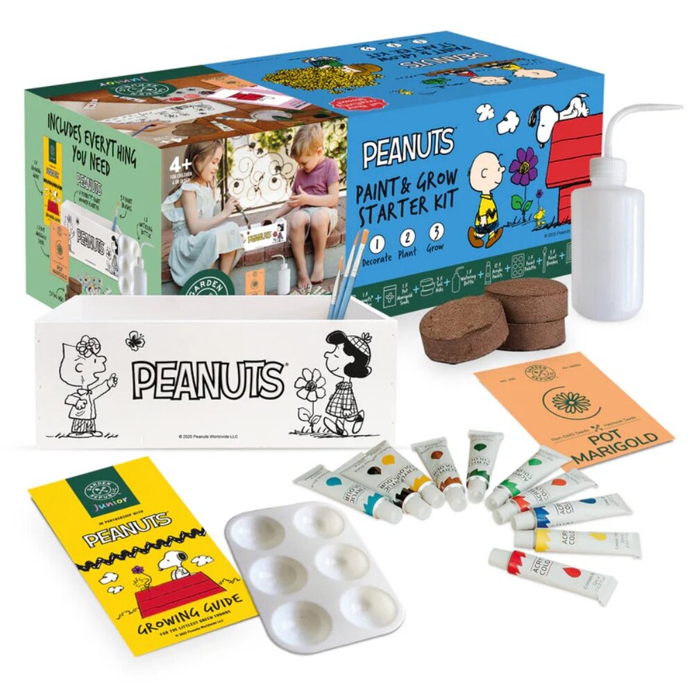 NEW Garden Republic Jnr Peanuts Paint and Plant Starter Kit